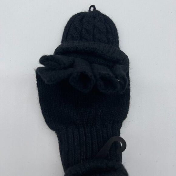 Knitted Mittens w Finger Covers Button Five Finger - Picture 4 of 6